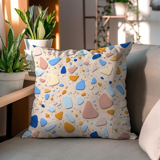 Terrazzo Elegance: Elegante almohada acento (Subido por el creador)