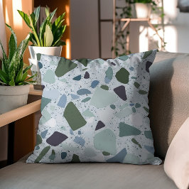 Terrazzo Elegance: Elegante almohada acento