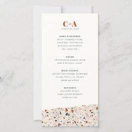 Terrazzo Slab Menú Boda