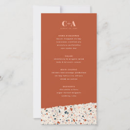 Terrazzo Slab Menú Boda