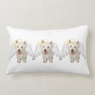 Terrier Ángeles de West Highland White ALMOHADA