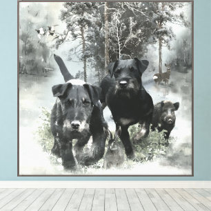 Terrier de caza alemán, El Jagdterrier , Arte