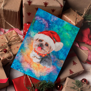 Terrier de Yorkshire raza perro Navidad