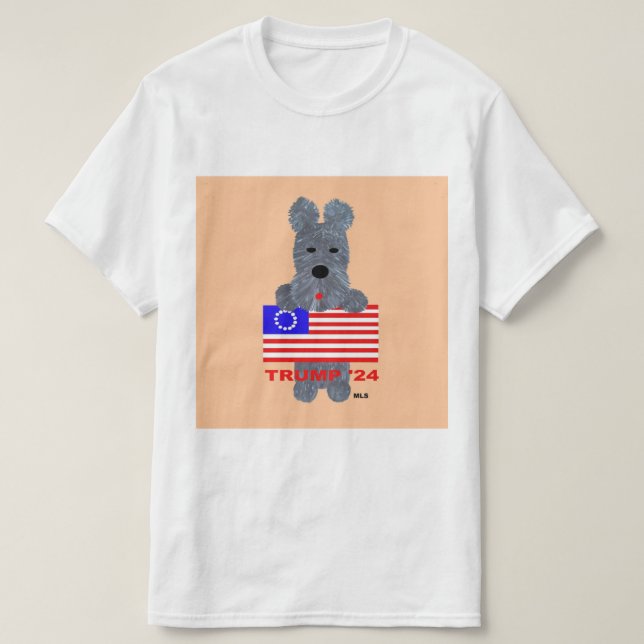 Terrier escocés Trump 24 camisetas (Diseño del anverso)