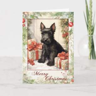 Terrier Escocés Victoriano de Navidad