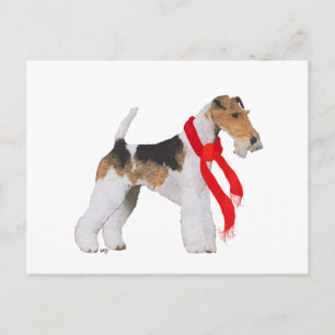Terrier Fox de alambre de Navidad