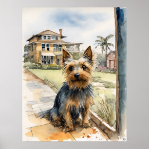 Terrier sedoso australiano - Impresión de arte de