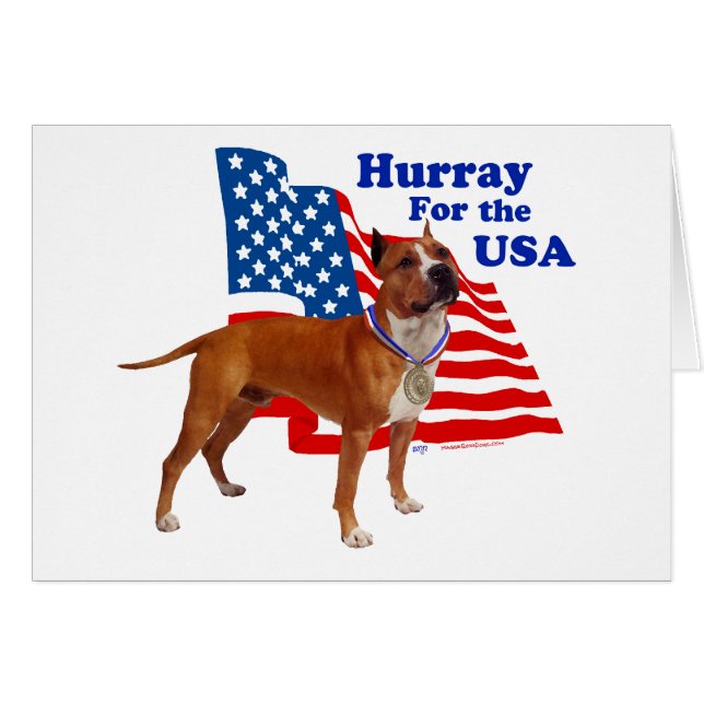 Terrier Staffordshire Americano EE. UU. (Anverso (Horizontal))