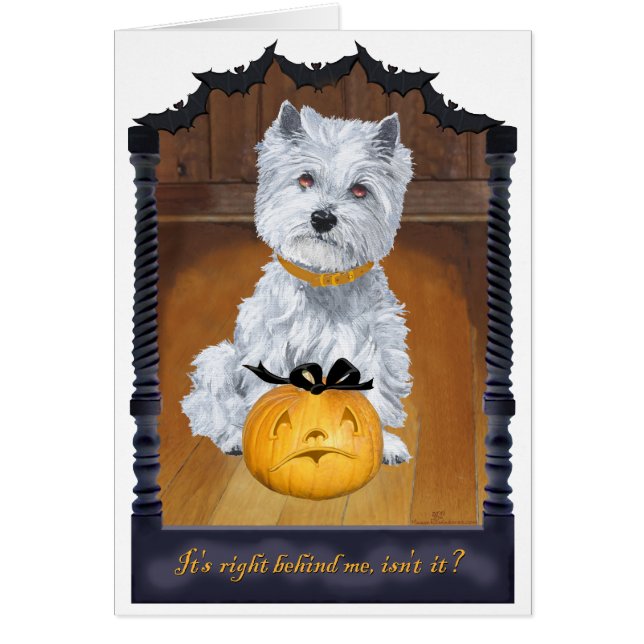 Terrier West Highland Blanco HALLOWEEN (Frente)