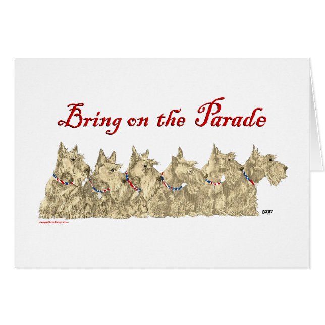 Terriers Triguero Patrióticos Escoceses (Anverso (Horizontal))