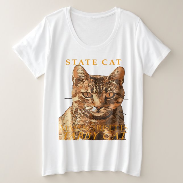 Territorio de Massachusetts Gato El Gato Tabby Pre (Anverso del diseño)