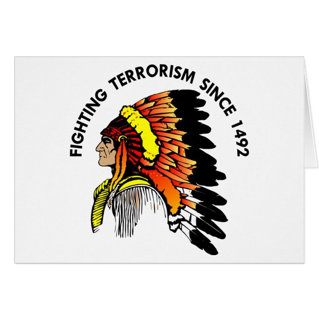 Terrorismo que lucha del jefe indio (Anverso (Horizontal))