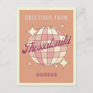 Tesalónica Grecia viaje postal retro vintage