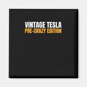 Tesla Vintage - Edición Pre-loca Imán o Pegatina
