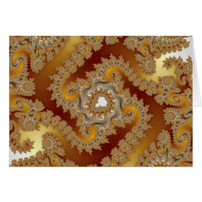 Tesoro - tarjeta del fractal (Anverso (Horizontal))