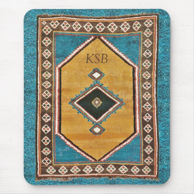 Tesoro turquesa alfombra oriental persa antigua (Frente)