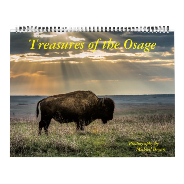 Tesoros del Osage - calendario de 12 meses (Tapa)