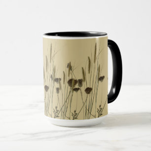 Tesoros texturales de invierno (A) en una taza