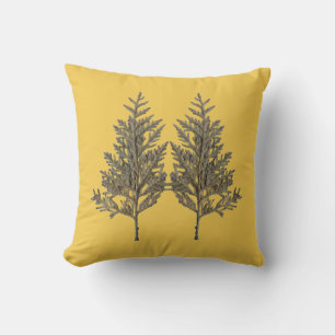 Tesoros Texturales de Invierno en una Almohada - D