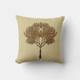 Tesoros Texturales de Invierno en una Almohada - D
