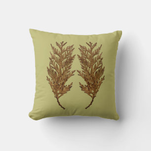 Tesoros Texturales de Invierno en una Almohada - D