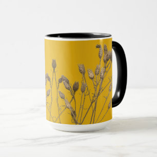 Tesoros texturales de invierno en una taza - C