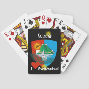 Tessin - Ticino Suiza - Svizzera carta de juego