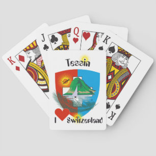 Tessin - Ticino Suiza - Svizzera carta de juego