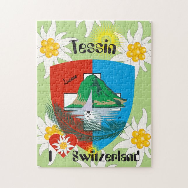 Tessin - Ticino Suiza - Svizzera puzle (Vertical)