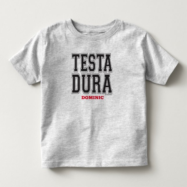 Testa Dura Camiseta de bebé atlética (Anverso)