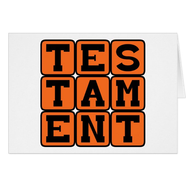 Testamento, Prueba de Hecho (Anverso (Horizontal))