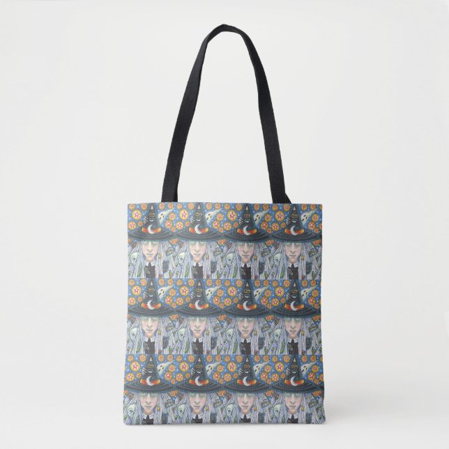 TESTIGO DE CREMA, OJO MALO, LLAMADA, BOLSA DE TOTE (Anverso)