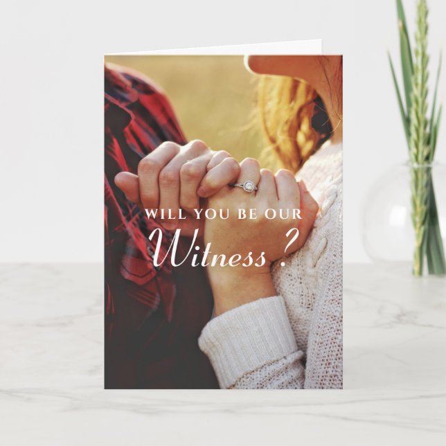 Testigo personalizado, tarjeta Boda (Anverso)