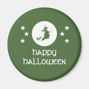 Testigos en el imán de Halloween, verde