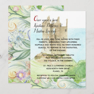 Testimonio de hadas Invitación a la boda