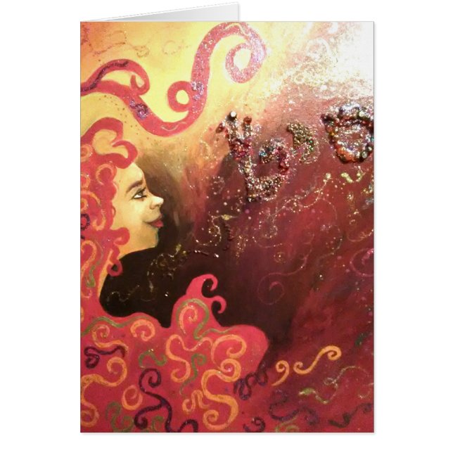 Tet Yod Samech - Milagro Haciendo Notecard (Frente)