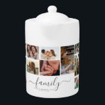 Tetera 18 Collage de fotos Cute de memoria de amor famili<br><div class="desc">Presentamos nuestro moderno y moda producto de collage de fotos personalizado! Este elegante artículo le permite crear un collage único y único en su especie con sus propias fotos personales. Simplemente elige tus instantáneas o fotografía favoritas de Instagram y agréguelas a nuestra plantilla de collage de fotos prediseñada. Nuestra plantilla...</div>