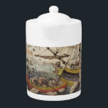 Tetera 250 Aniversario del Fiesta del Té de Boston<br><div class="desc">Celebra el 250 aniversario del FIESTA BOSTON TEA con tu propia tetera. Siéntete libre de rebelarse y llénalo con café caliente o chocolate caliente. PERO si te gusta el té, puedes tomarte un té inglés o un té Earl Grey con un donut de chocolate o sandwich de dedo. Es hora...</div>