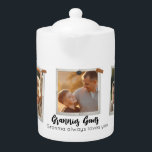 Tetera 3 Fotografía Moderna Elegante Amor De Familia Coll<br><div class="desc">Presentamos nuestro moderno y moda producto de collage de fotos personalizado! Este elegante artículo le permite crear un collage único y único en su especie con sus propias fotos personales. Simplemente elige tus instantáneas o fotografía favoritas de Instagram y agréguelas a nuestra plantilla de collage de fotos prediseñada. Nuestra plantilla...</div>