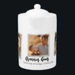 Tetera 3 Fotografía Moderna Elegante Amor De Familia Coll<br><div class="desc">Presentamos nuestro moderno y moda producto de collage de fotos personalizado! Este elegante artículo le permite crear un collage único y único en su especie con sus propias fotos personales. Simplemente elige tus instantáneas o fotografía favoritas de Instagram y agréguelas a nuestra plantilla de collage de fotos prediseñada. Nuestra plantilla...</div>