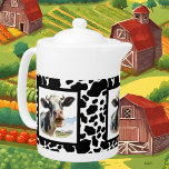 Tetera Amantes divertidos de las vacas País<br><div class="desc">Amantes divertidos de las vacas Tetera del país</div>
