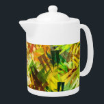 TETERA ÁRBOLES<br><div class="desc">Un diseño impresionista de árboles de verano.</div>