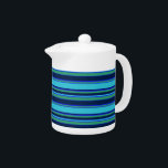 Tetera Bandas azules y verdes<br><div class="desc">Bandas azules y verdes</div>