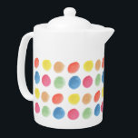 Tetera Blobs dotty de color de agua negrita<br><div class="desc">Gran acuarela divertida y colorida.</div>