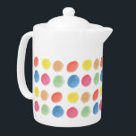 Tetera Blobs dotty de color de agua negrita<br><div class="desc">Gran acuarela divertida y colorida.</div>