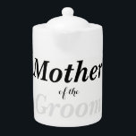 Tetera BRIDE & Bridesmaids Madre Del Fiesta Del Té Del Gr<br><div class="desc">Cariño,  diviértete con tu próximo fiesta o almuerzo con estas encantadoras teteras.  Personalízalos como tú eliges,  hacen grandes regalos para todos!  ¡Busque la coordinación de las teteras de la fiesta nupcial y hágalo un fabuloso fiesta de té!  Toda parte de la colección Bridal Party.</div>