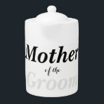 Tetera BRIDE & Bridesmaids Madre Del Fiesta Del Té Del Gr<br><div class="desc">Cariño,  diviértete con tu próximo fiesta o almuerzo con estas encantadoras teteras.  Personalízalos como tú eliges,  hacen grandes regalos para todos!  ¡Busque la coordinación de las teteras de la fiesta nupcial y hágalo un fabuloso fiesta de té!  Toda parte de la colección Bridal Party.</div>