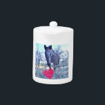 Tetera Caballo y corazón<br><div class="desc">Caballo y corazón. Foto de Sandy Closs love, horse lover, horse Lovers heart, corazones, Horse, equinos, ponis, pony, valentine, el día de San Valentín, </div>