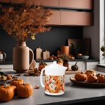 Tetera Calabaza floral de otoño<br><div class="desc">Infunde su tiempo de té con el espíritu de la temporada usando esta tetera de calabaza floral de otoño. Esta tetera, con un bonito patrón de calabaza acentuado por un hermoso follaje otoñal, refleja la esencia del otoño y aporta un toque acogedor a su decoración. Su elegante diseño es perfecto...</div>