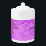 Tetera Camuflaje morado claro<br><div class="desc">Imagen de patrón de Camuflaje Púrpura Ligero en este producto Ver todas mis tiendas aquí https://bit.ly/SandyspiderStores</div>